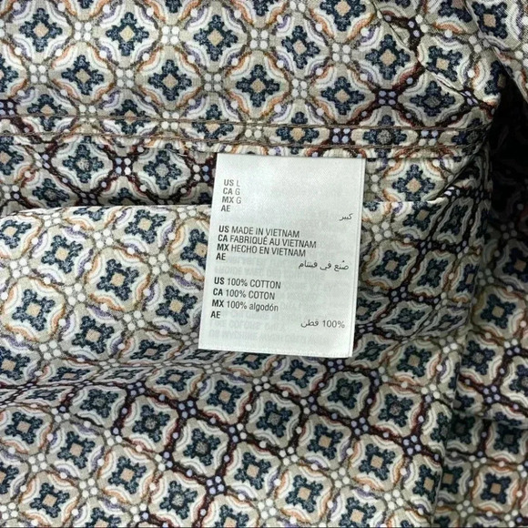 Tasso Elba Refined Woven Cotton Mens Button Down - Picture 8 of 9